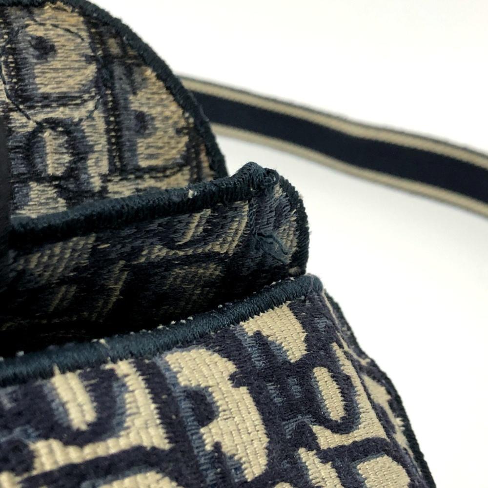 Navy Fabric Dior Cosmetic Pouch