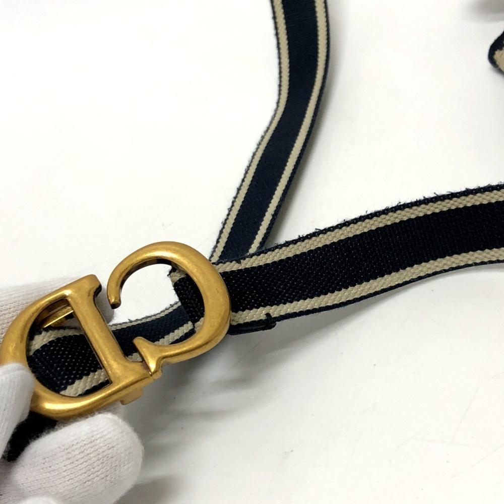 Navy Fabric Dior Cosmetic Pouch