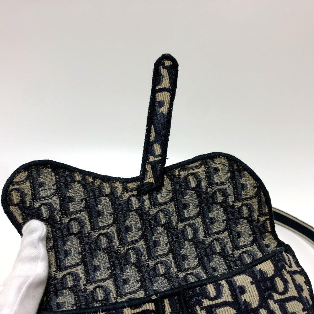 Navy Fabric Dior Cosmetic Pouch