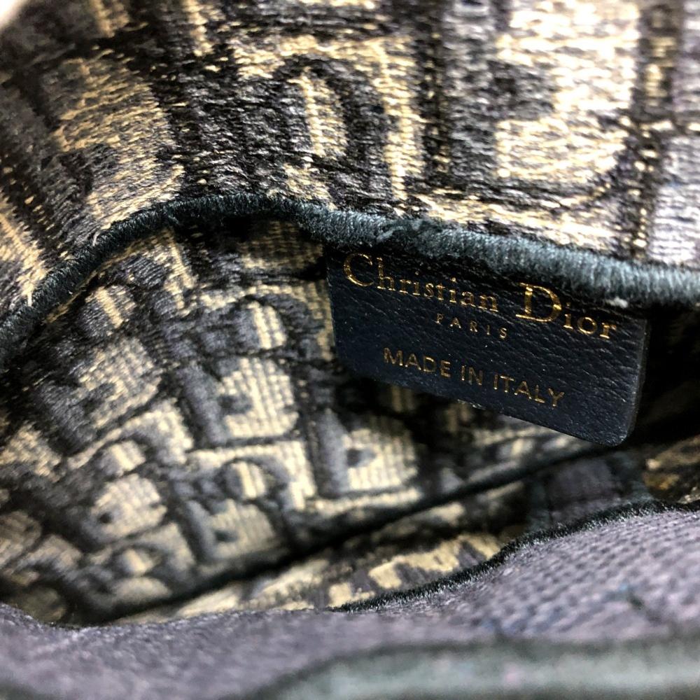 Navy Fabric Dior Cosmetic Pouch