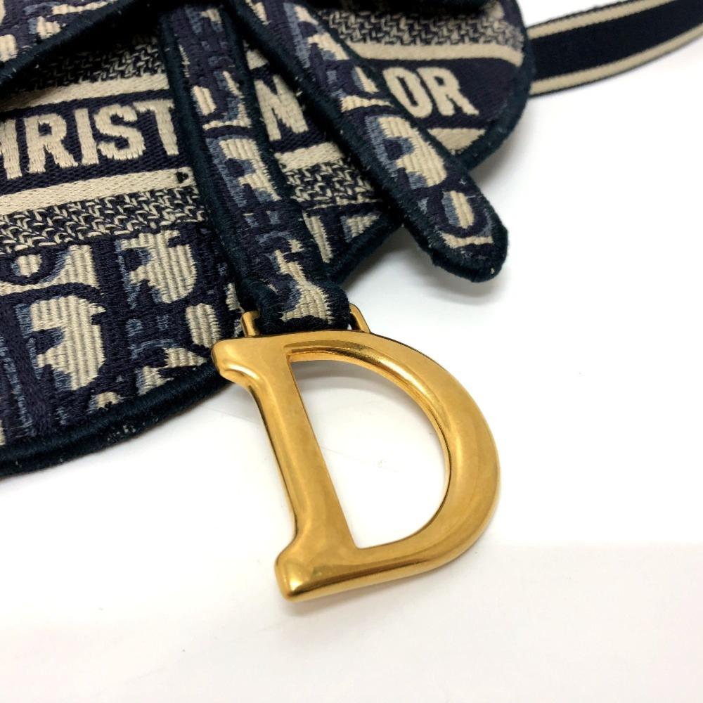 Navy Fabric Dior Cosmetic Pouch