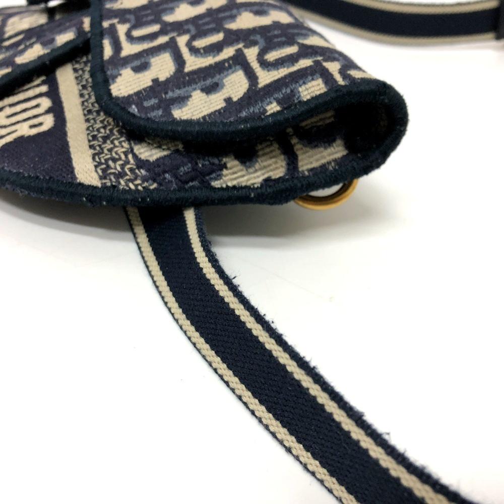 Navy Fabric Dior Cosmetic Pouch