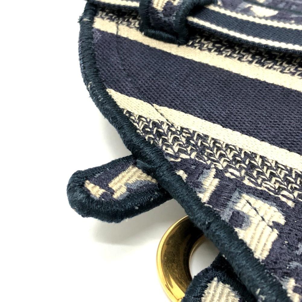 Navy Fabric Dior Cosmetic Pouch