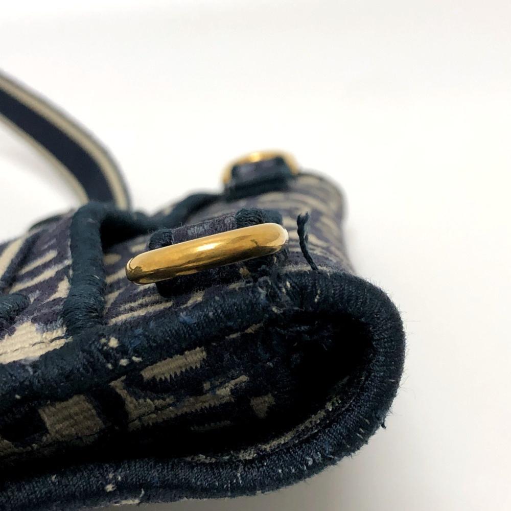 Navy Fabric Dior Cosmetic Pouch