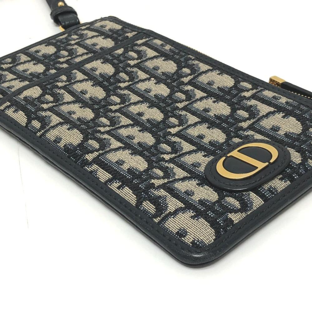 Navy Fabric Dior Saddle Bag