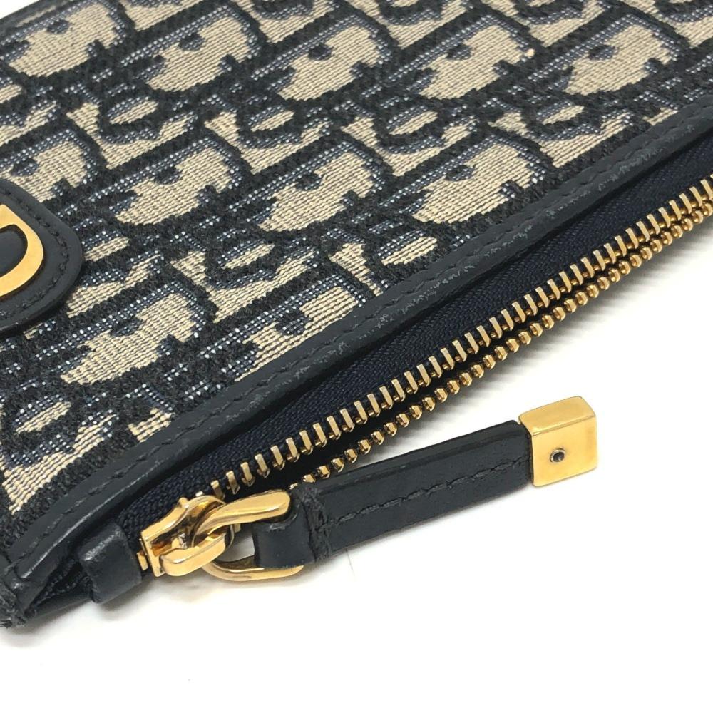 Navy Fabric Dior Saddle Bag