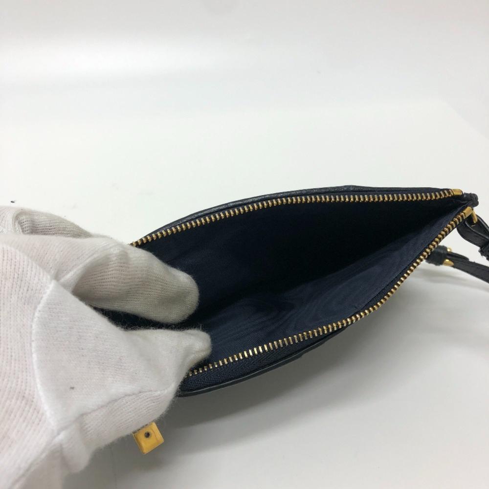 Navy Fabric Dior Saddle Bag