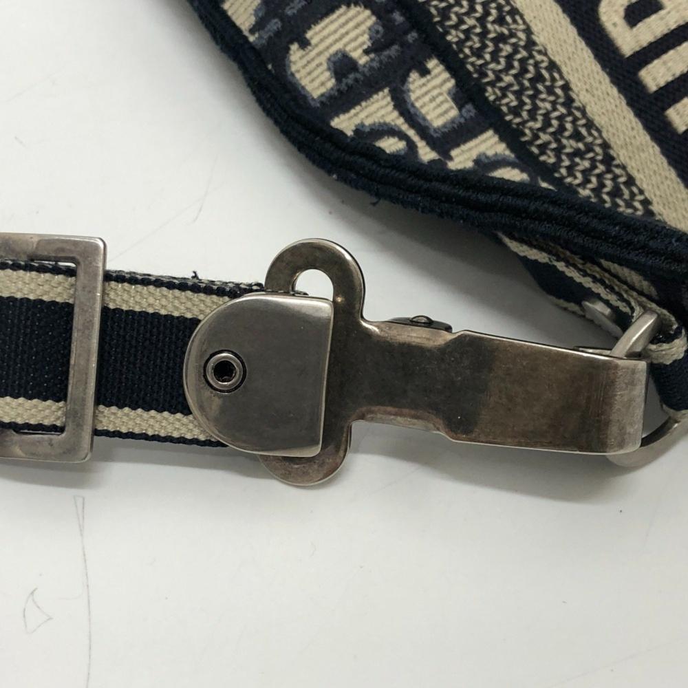 Navy Fabric Dior Travel Bag