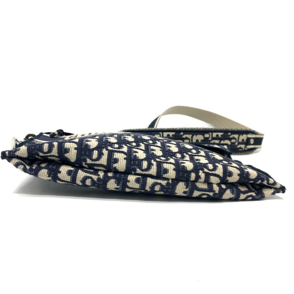 Navy Fabric Dior Travel Bag