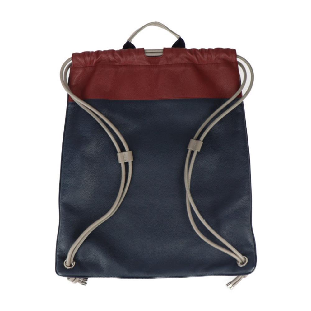 Navy Leather Dior Backpack