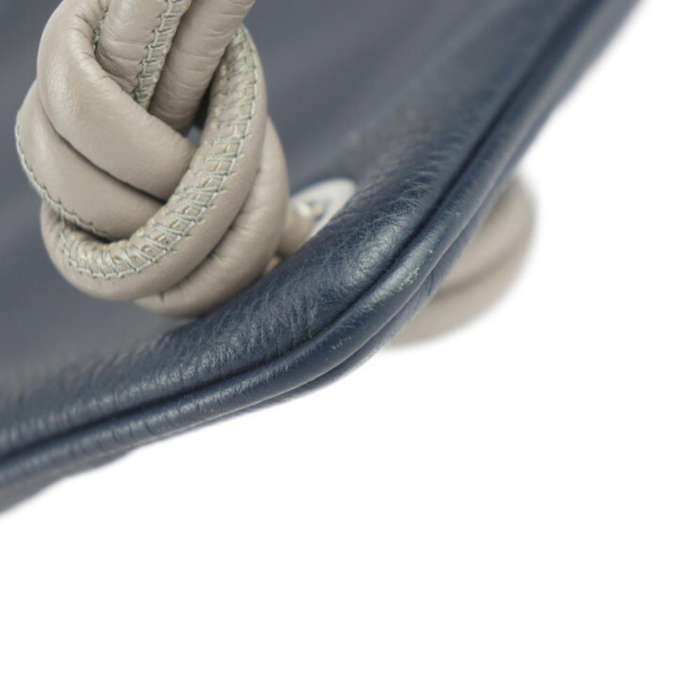 Navy Leather Dior Backpack