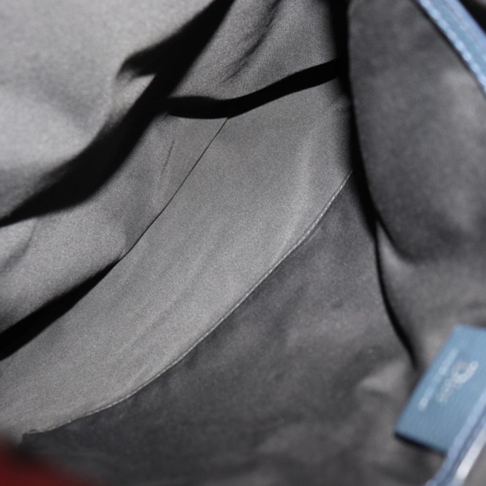 Navy Leather Dior Backpack