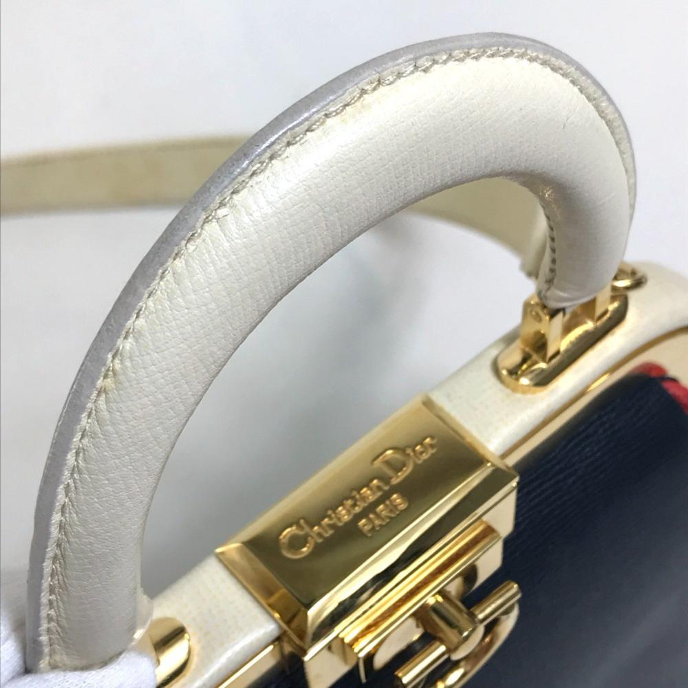 Navy Leather Dior Handbag