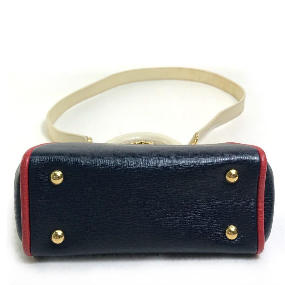 Navy Leather Dior Handbag