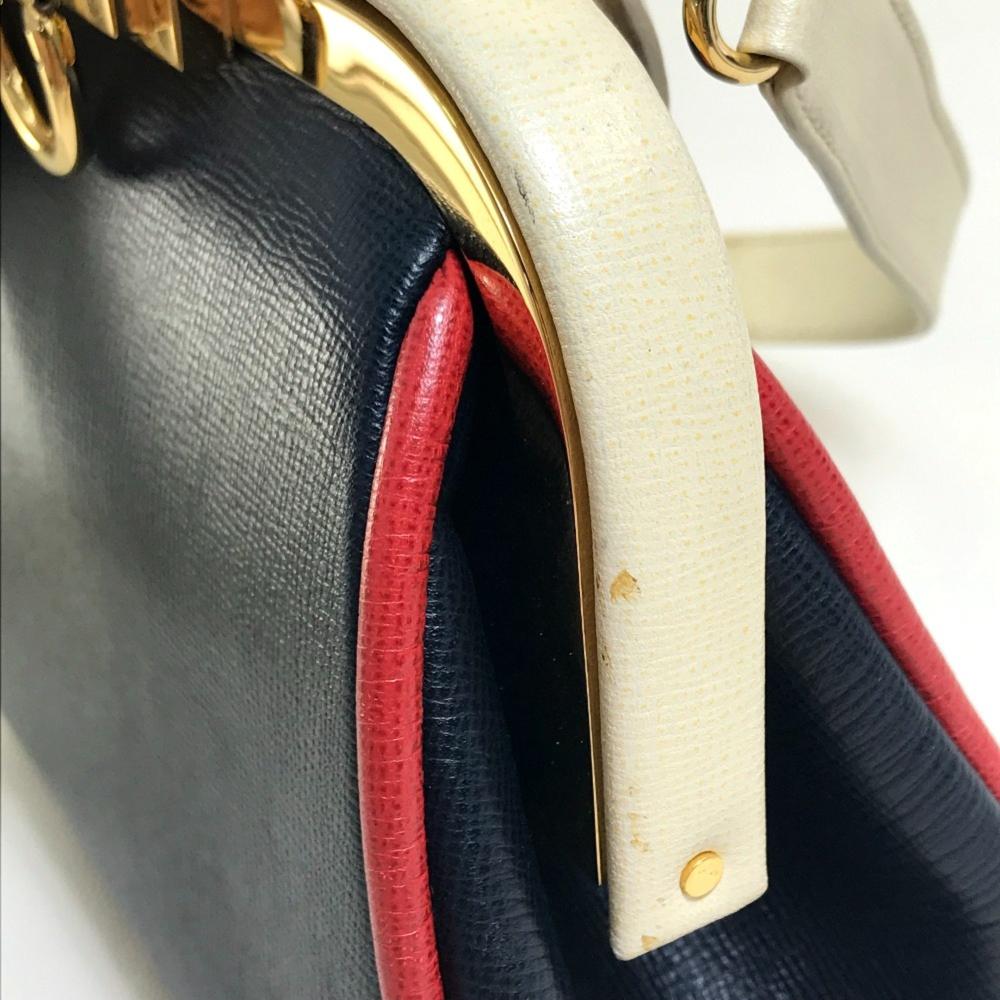 Navy Leather Dior Handbag