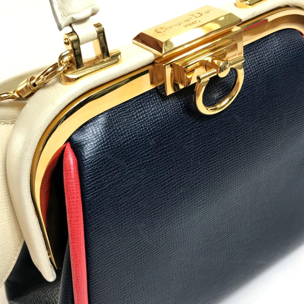 Navy Leather Dior Handbag