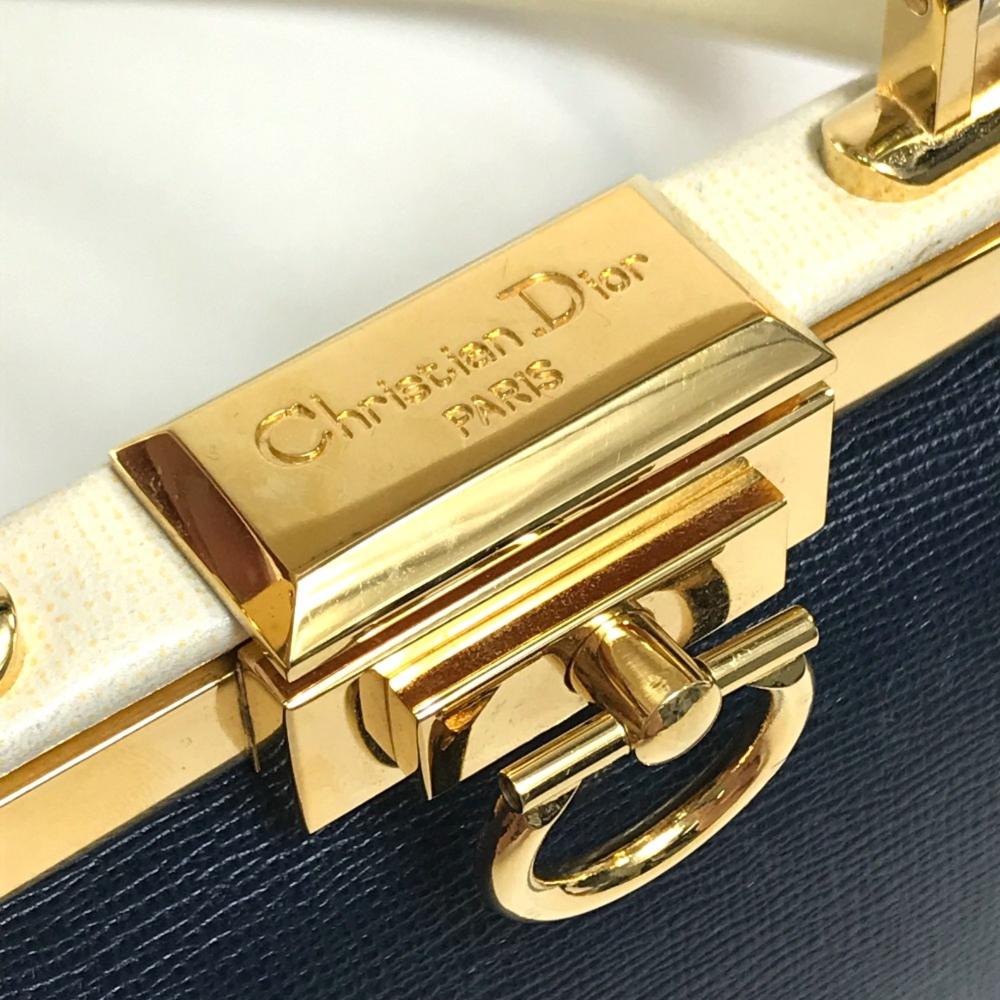 Navy Leather Dior Handbag