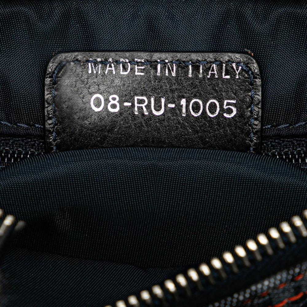 Orange Canvas Dior Saddle Bag