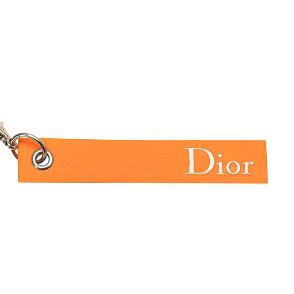 Orange Canvas Dior Saddle Bag