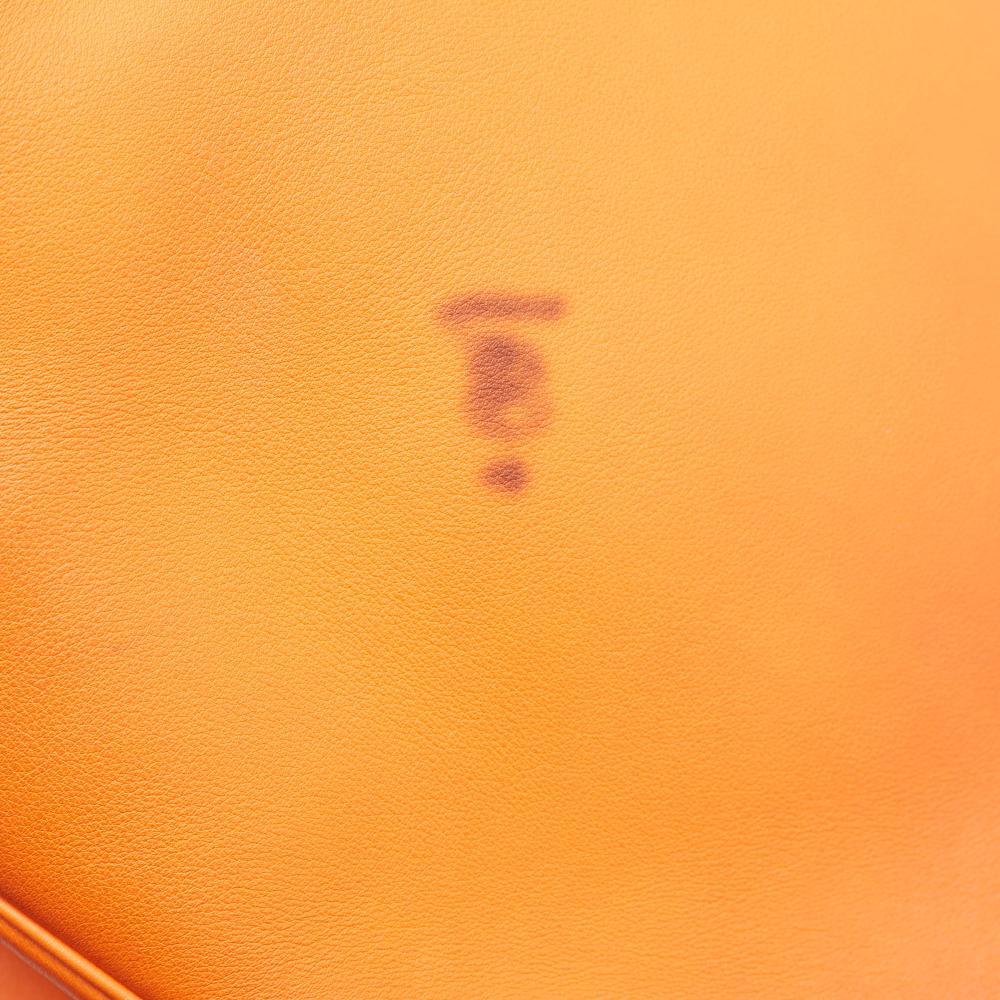 Orange Leather Dior Handbag