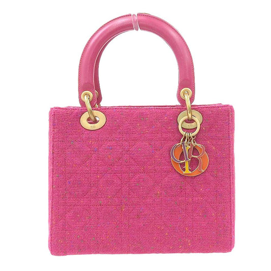 Pink Canvas Dior Lady Dior