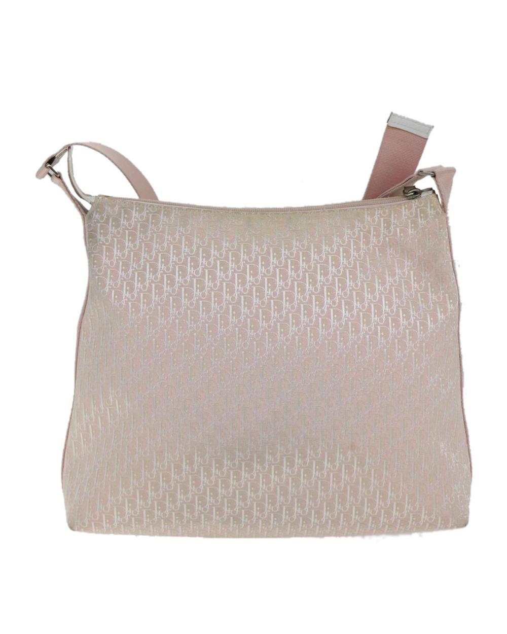 Pink Canvas Dior Shoulder Bag