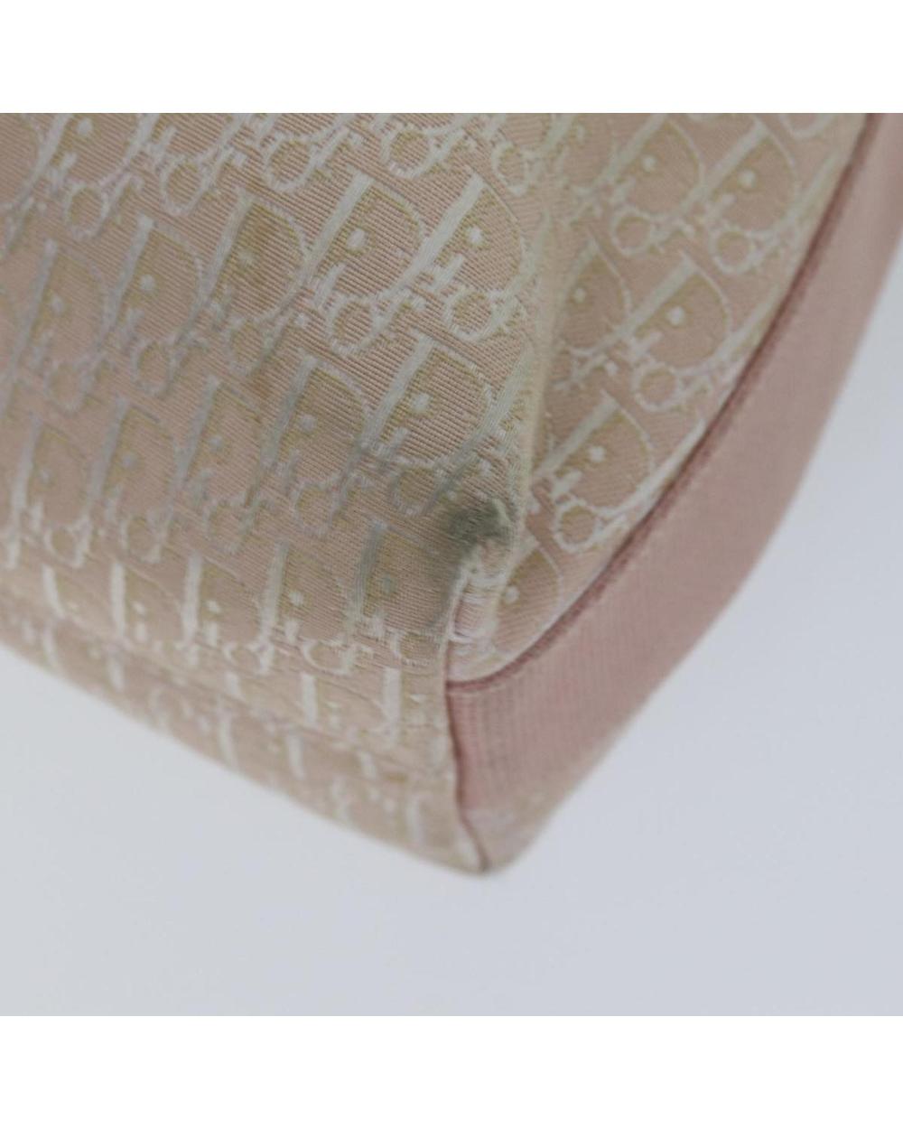 Pink Canvas Dior Shoulder Bag