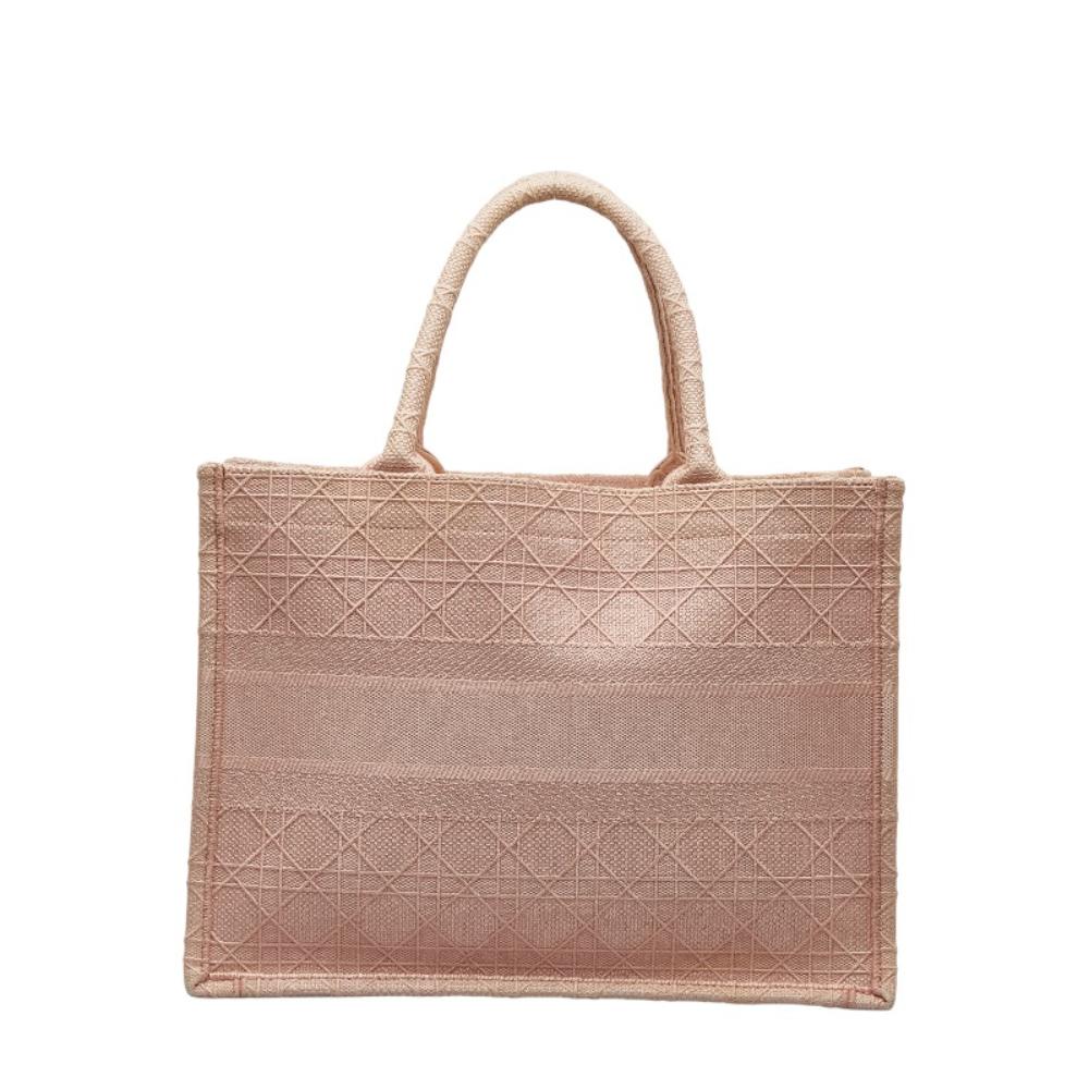 Pink Canvas Dior Tote