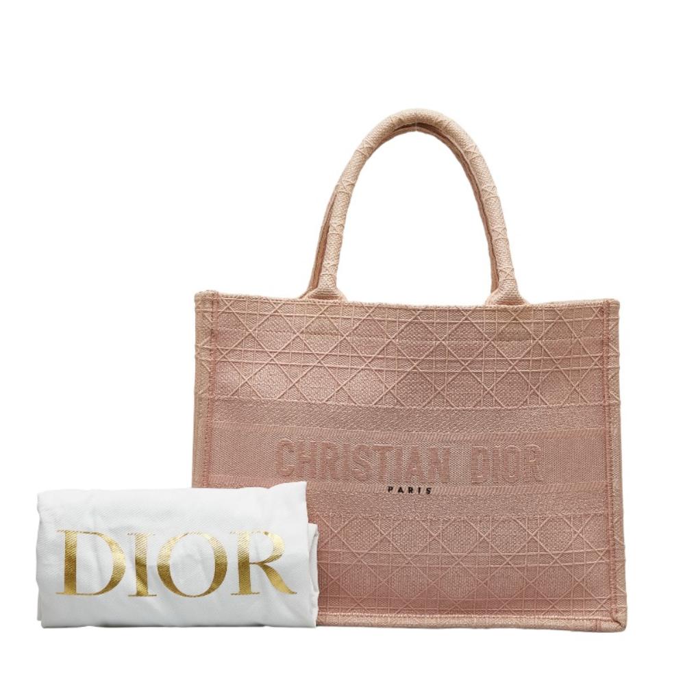 Pink Canvas Dior Tote