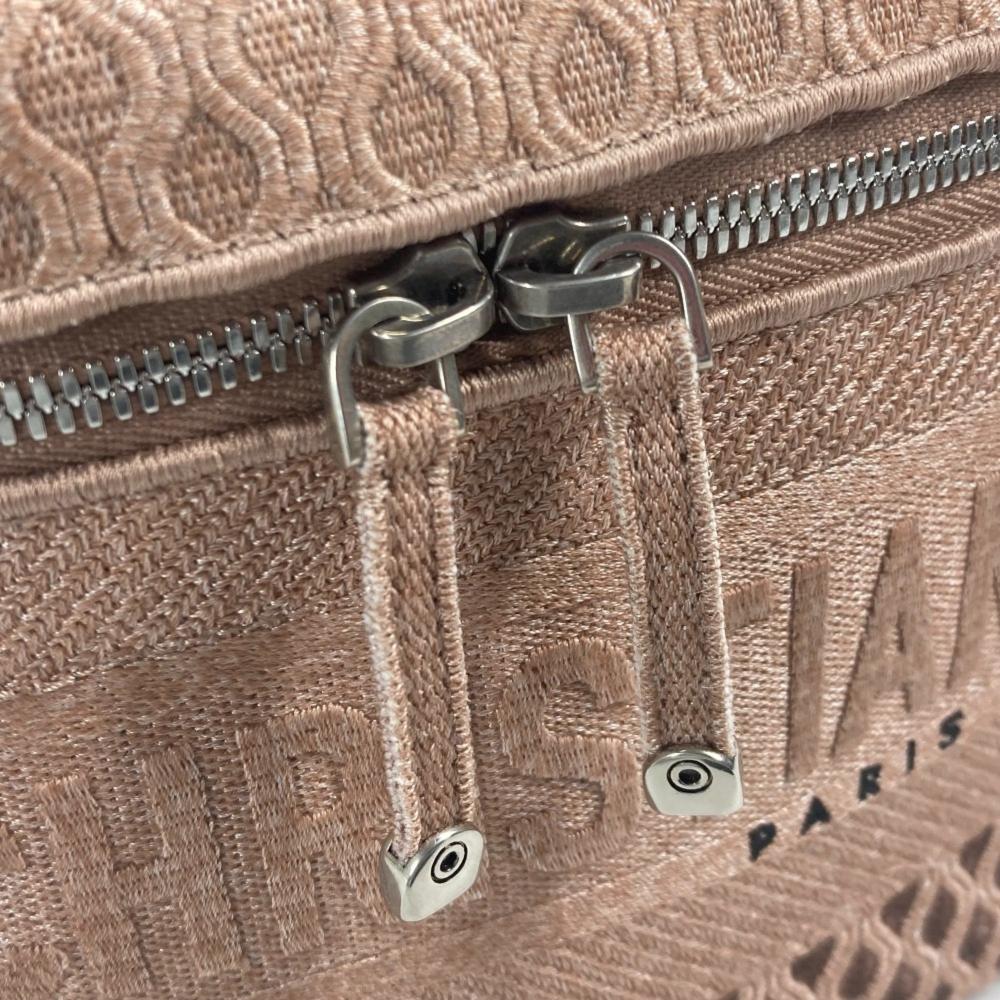 Pink Fabric Dior Saddle Bag