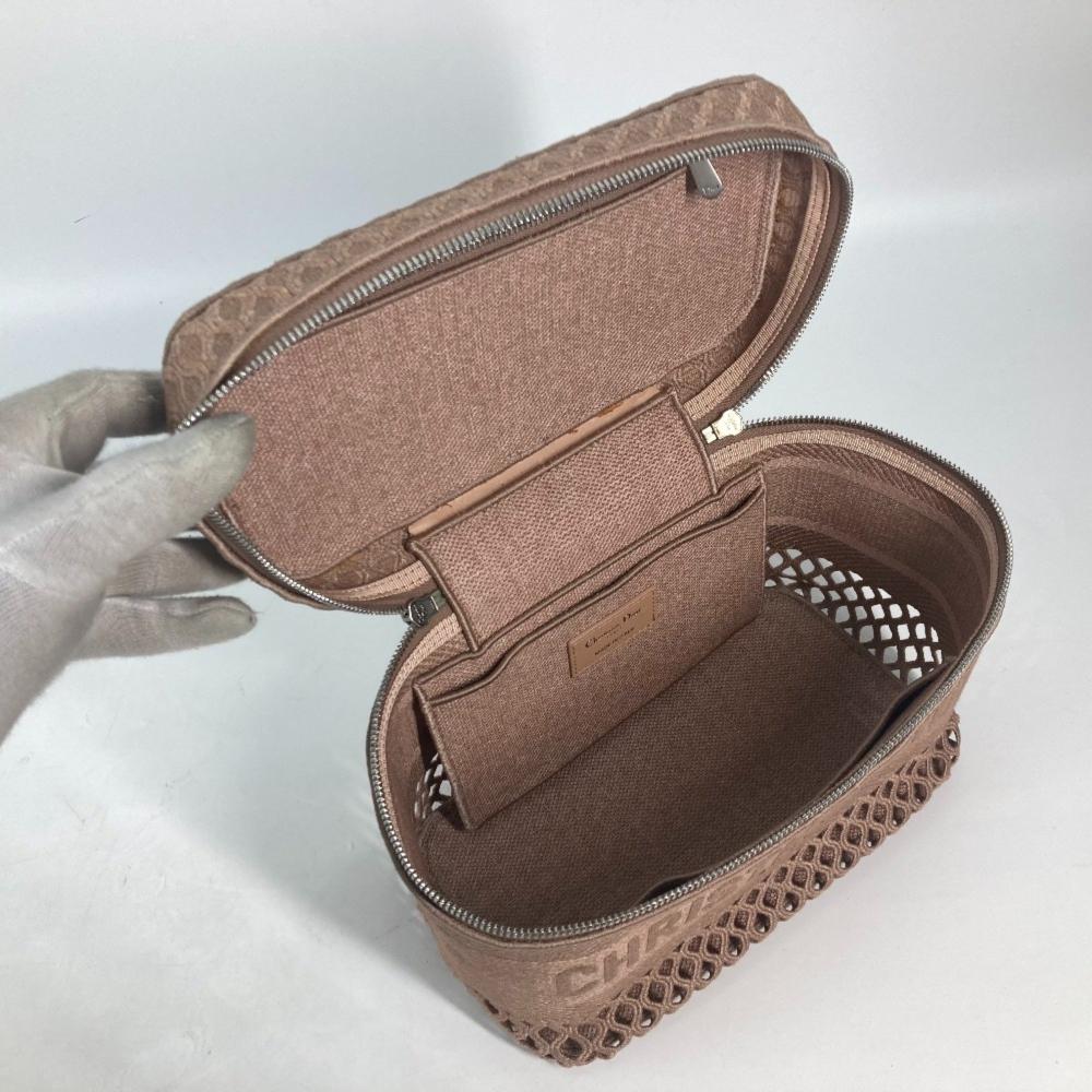 Pink Fabric Dior Saddle Bag