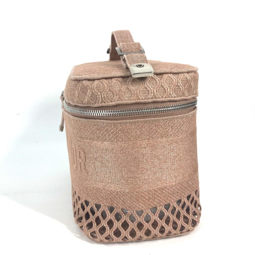 Pink Fabric Dior Saddle Bag