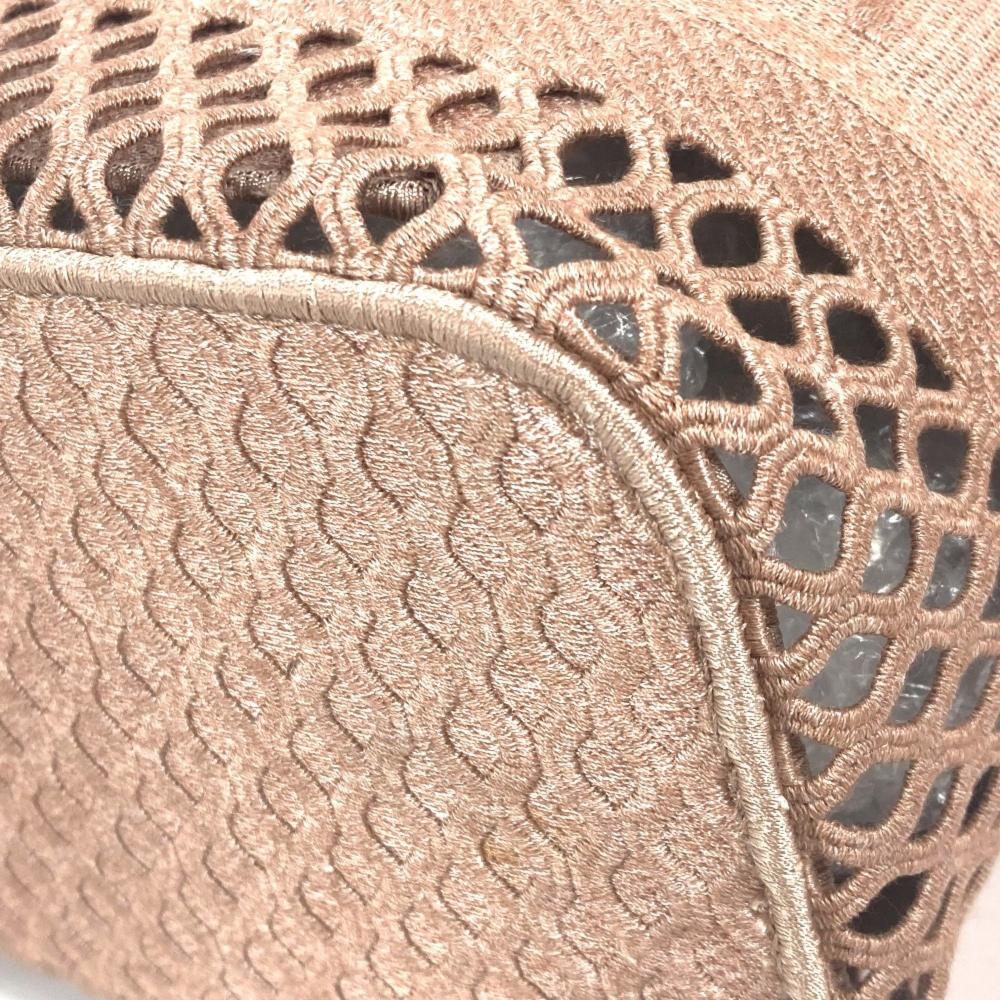 Pink Fabric Dior Saddle Bag