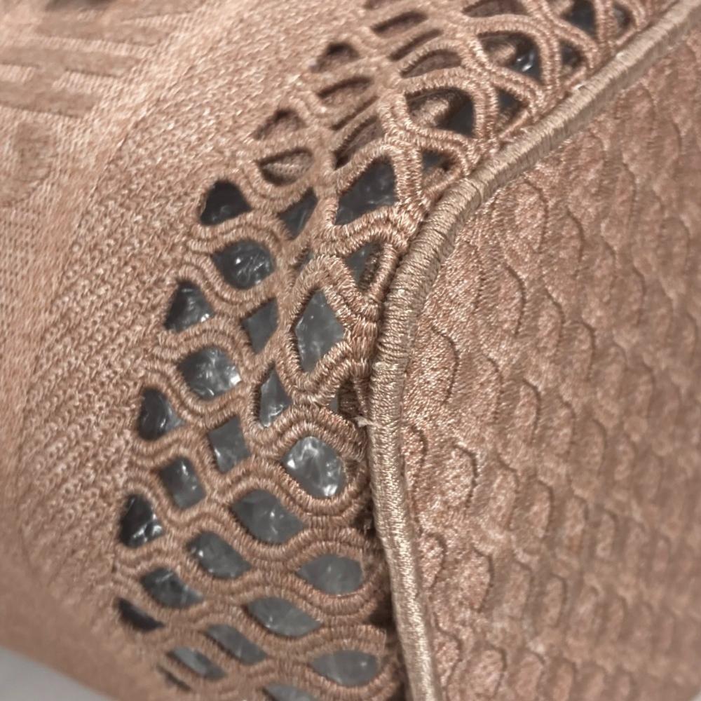 Pink Fabric Dior Saddle Bag