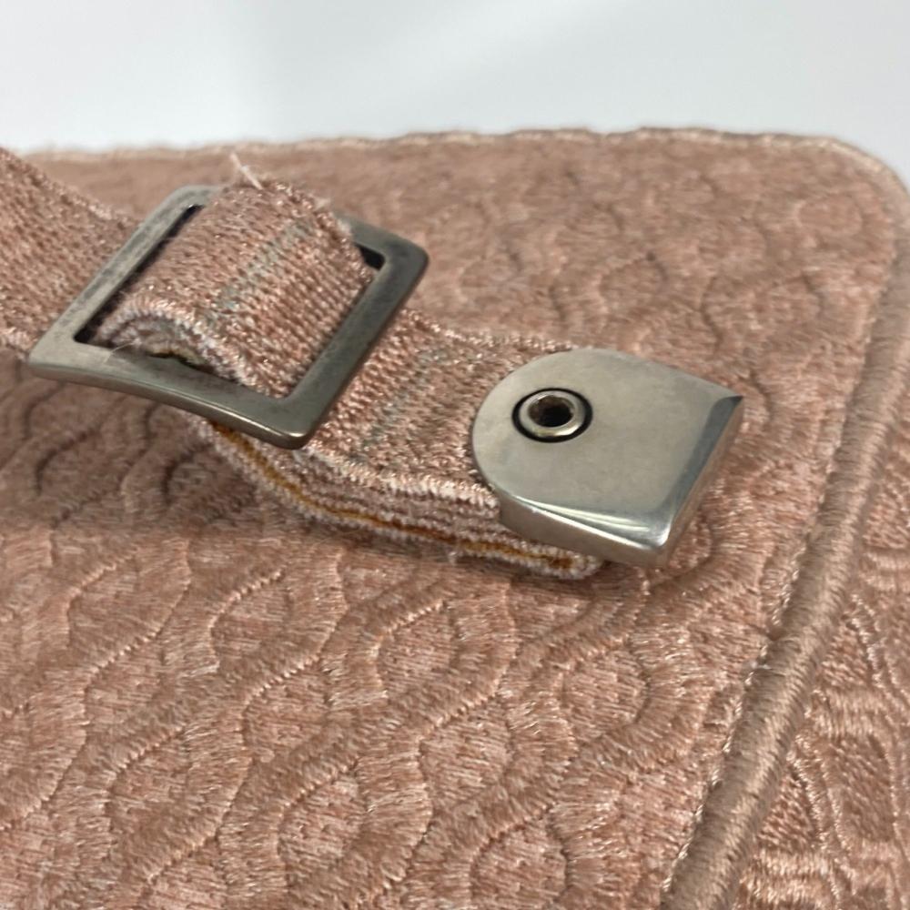 Pink Fabric Dior Saddle Bag