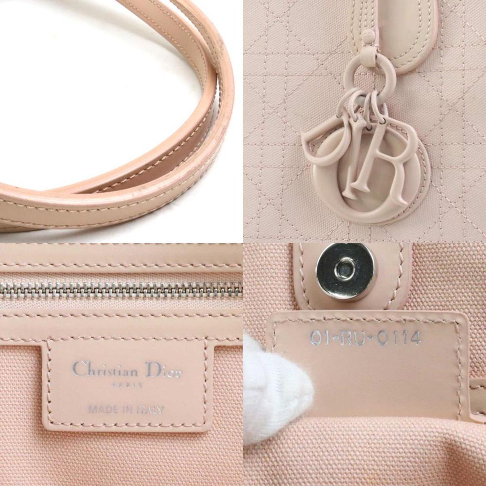 Pink Fabric Dior Shoulder Bag
