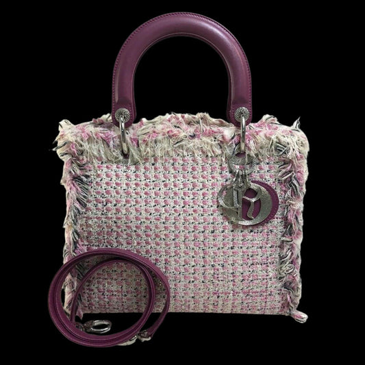 Pink Fabric Dior Travel Bag