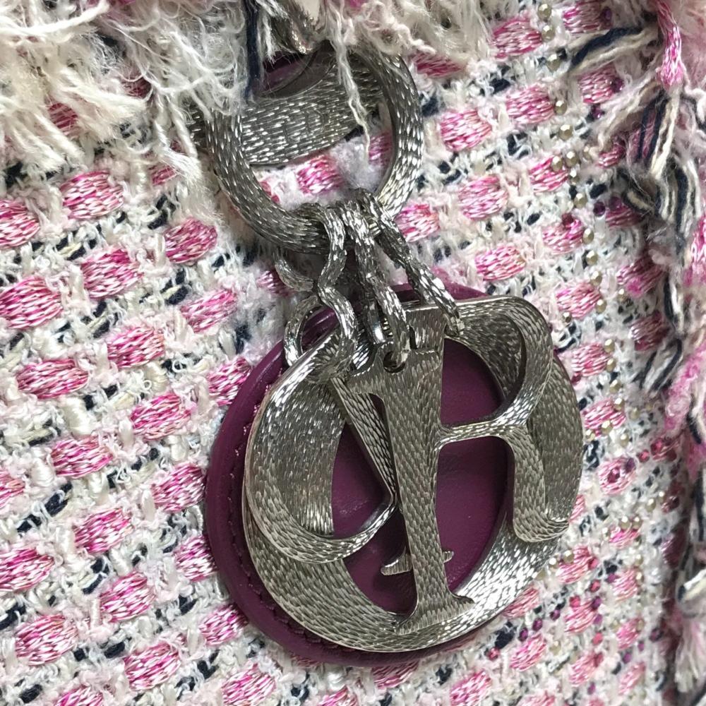 Pink Fabric Dior Travel Bag