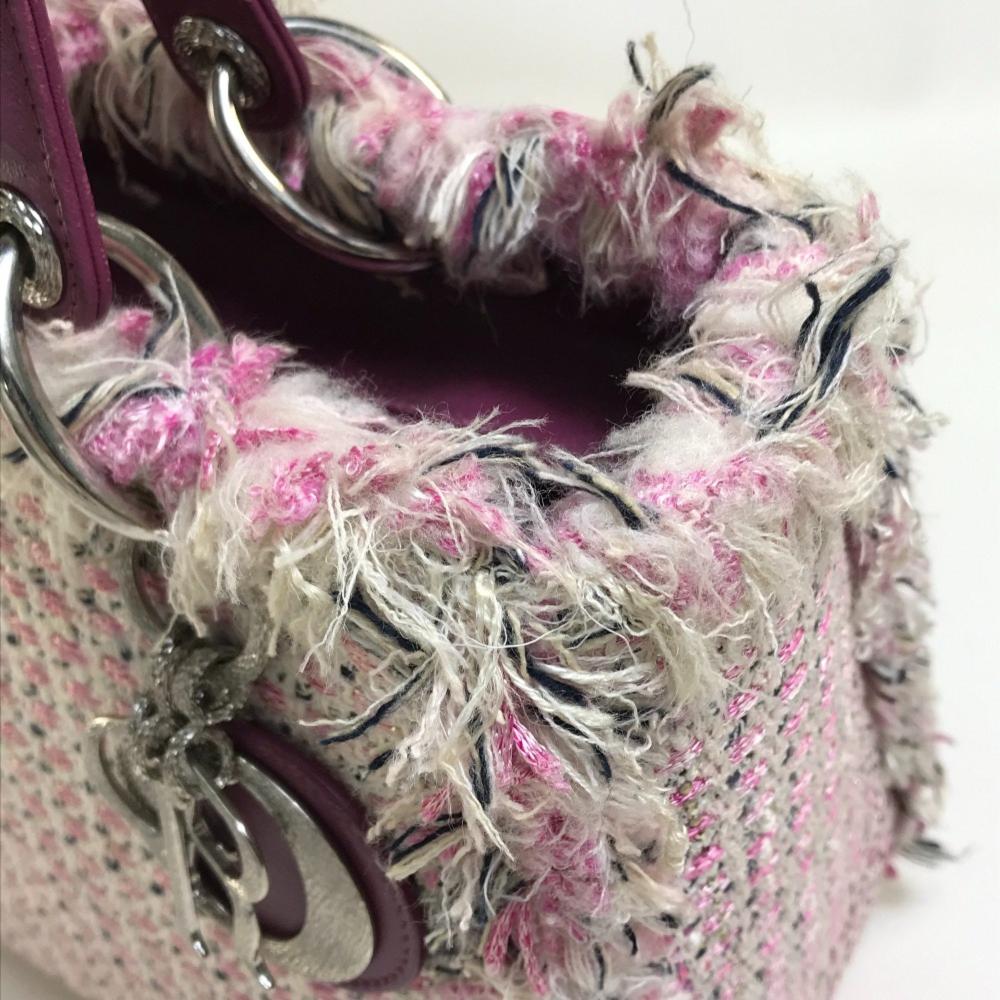 Pink Fabric Dior Travel Bag