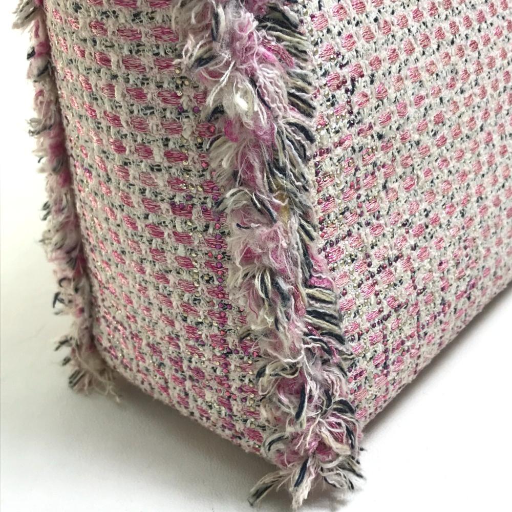 Pink Fabric Dior Travel Bag