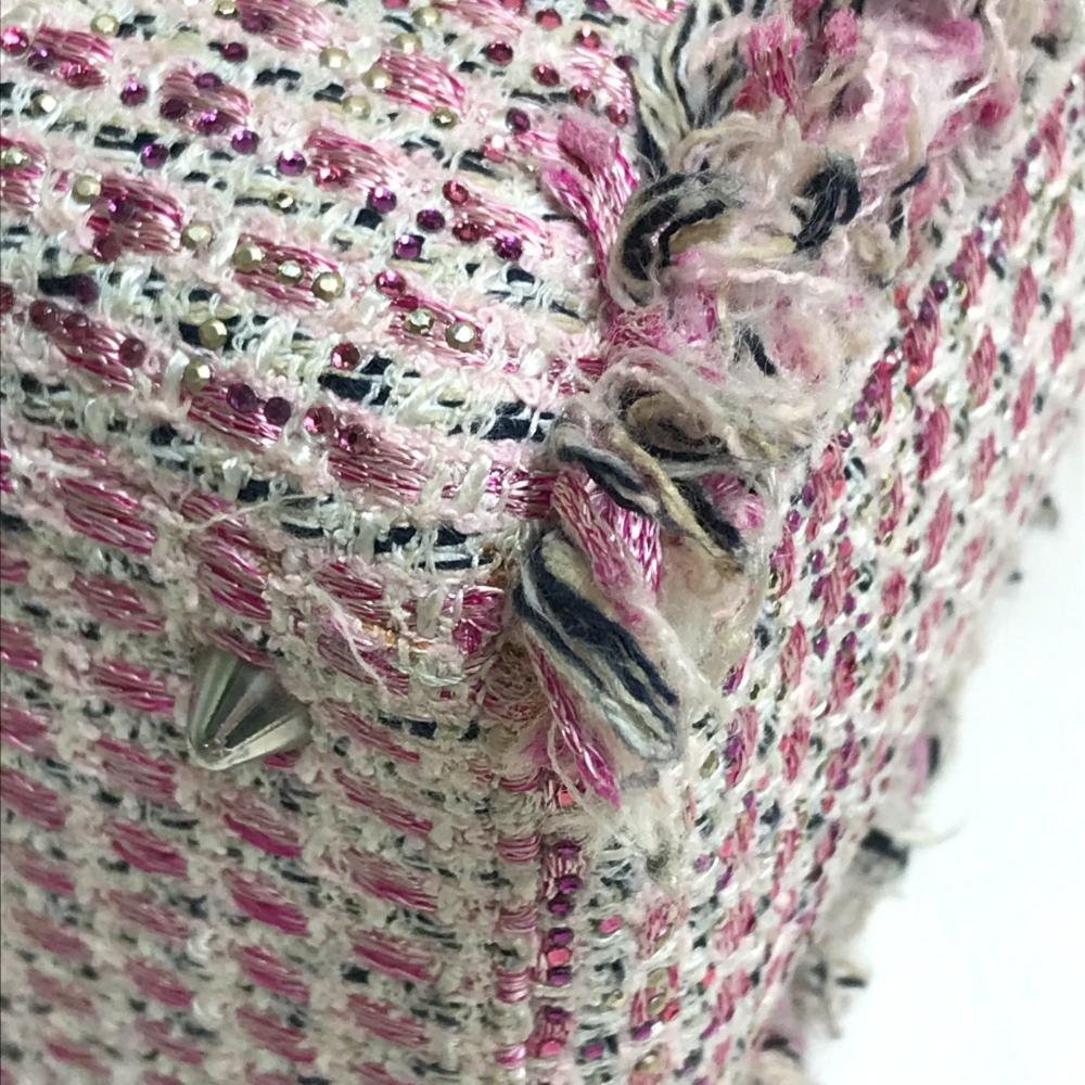 Pink Fabric Dior Travel Bag