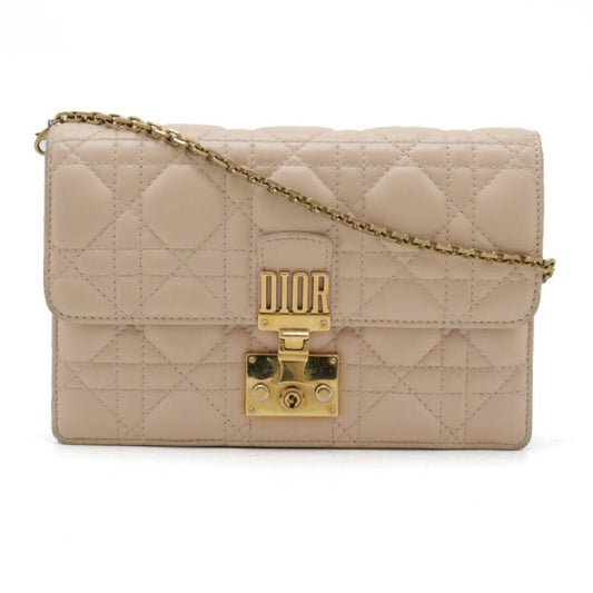 Pink Leather Dior Clutch