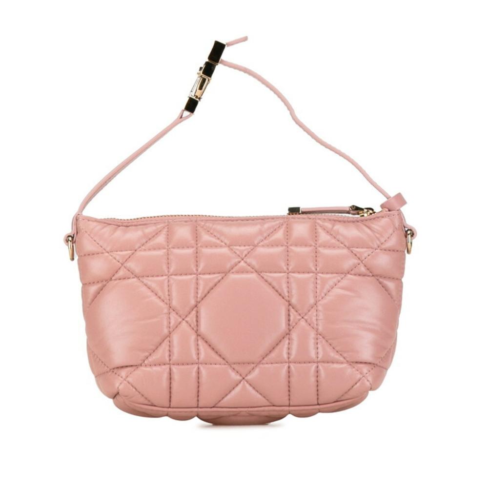 Pink Leather Dior Cosmetic Pouch
