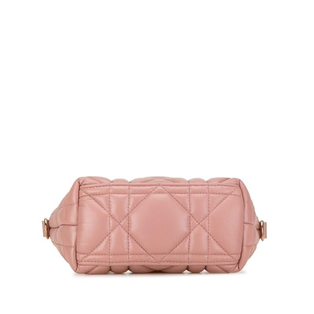 Pink Leather Dior Cosmetic Pouch