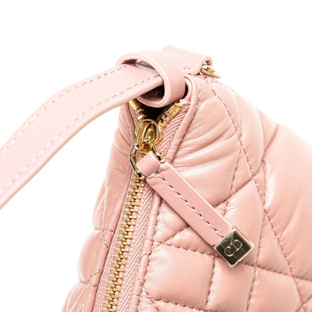 Pink Leather Dior Cosmetic Pouch