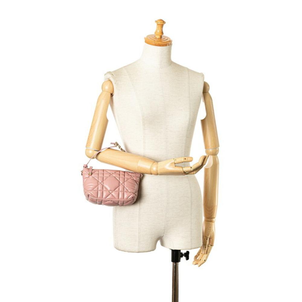 Pink Leather Dior Cosmetic Pouch