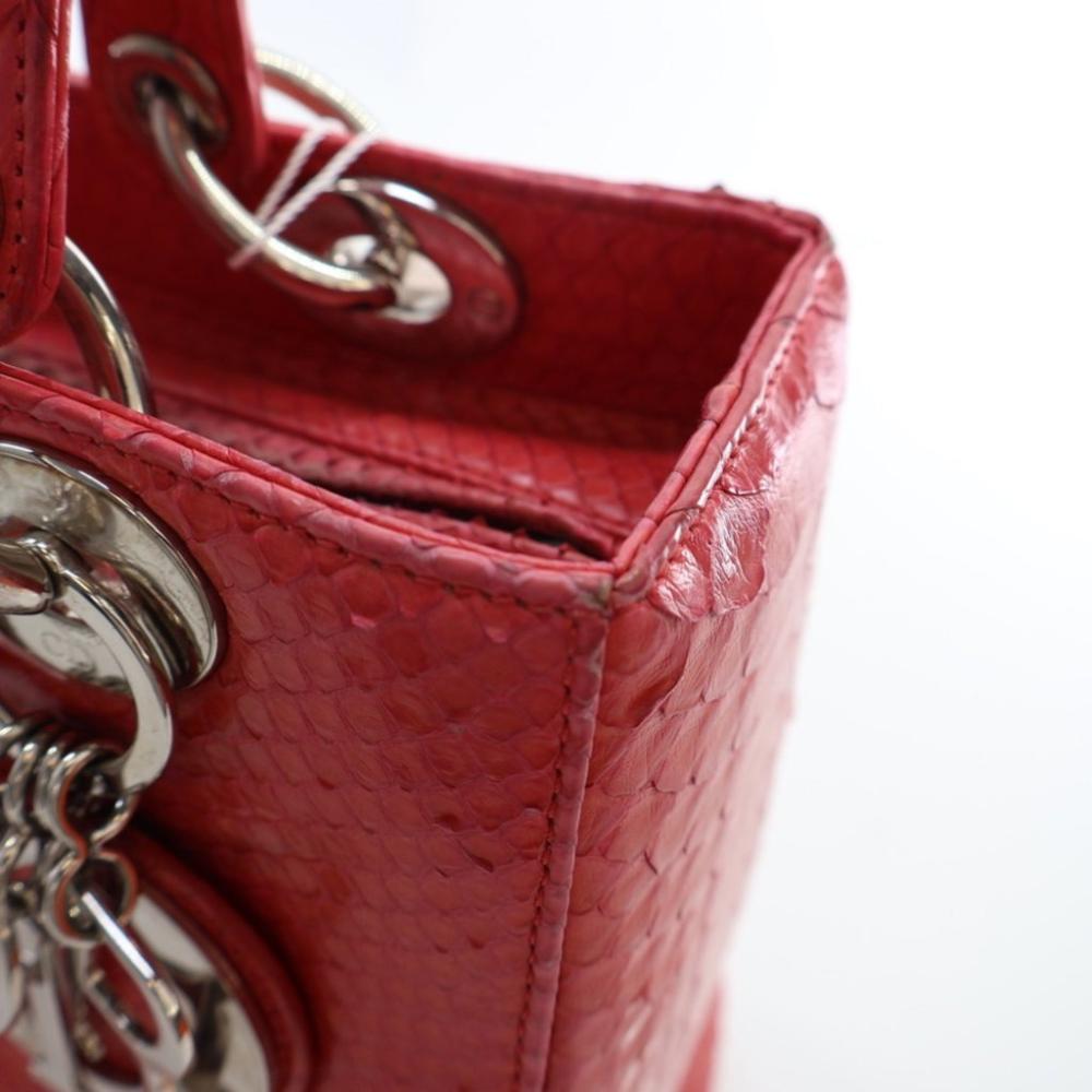 Pink Leather Dior Lady Dior