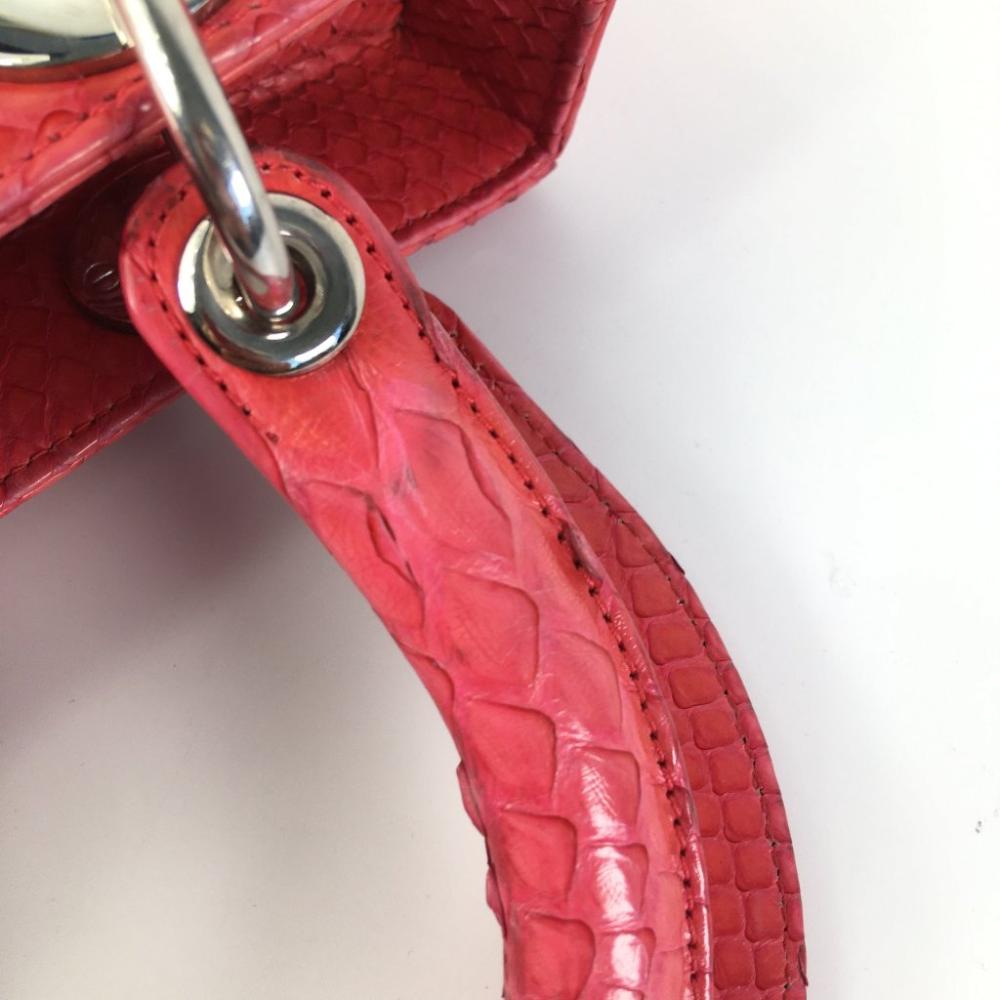 Pink Leather Dior Lady Dior