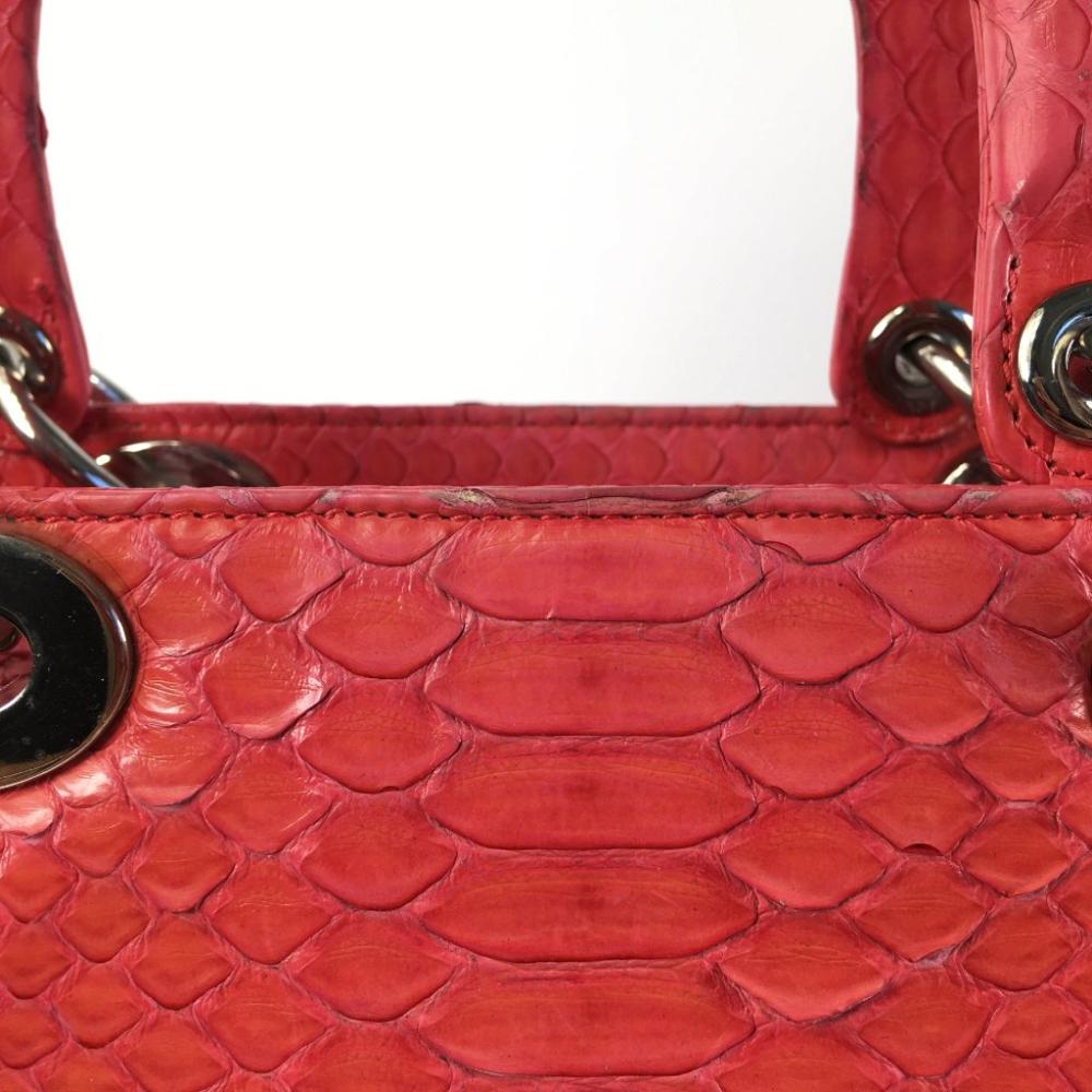 Pink Leather Dior Lady Dior