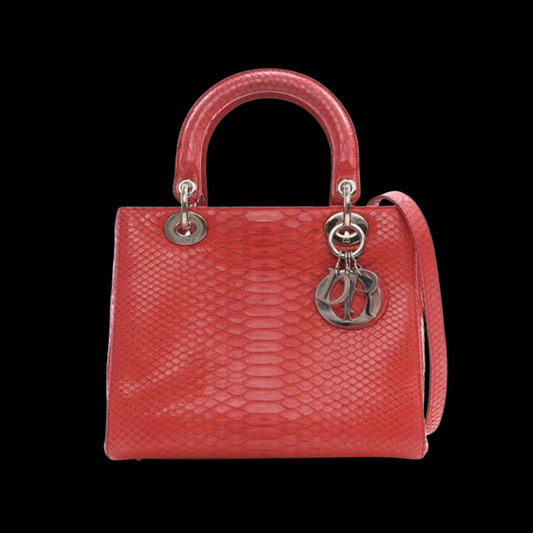 Pink Leather Dior Lady Dior